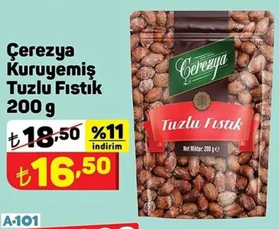ÇEREZYA KURUYEMİŞ TUZLU FISTIK